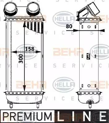 Интеркулер 8ML376723561 HELLA