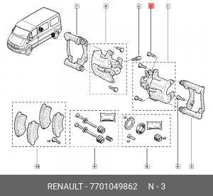 Болт 7701049862 RENAULT