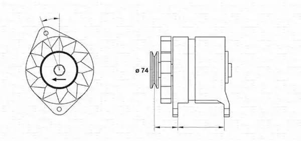 Генератор 943346050010 MAGNETI MARELLI