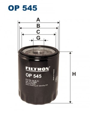 Фильтр масляный двигателя OP545 FILTRON