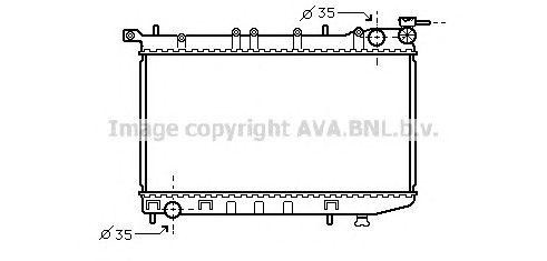 Радиатор охлаждения ДВС DN2174 AVA
