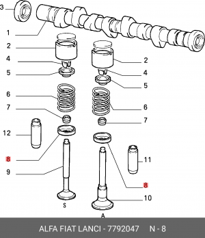 Деталь 7792047 ALFA FIAT LANCIA