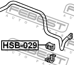 Втулка стабилизатора HSB-029 FEBEST