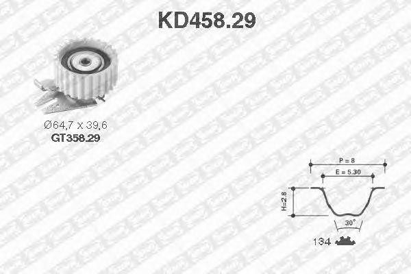 Комплект ремня ГРМ KD45829 NTN SNR