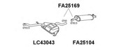 Глушитель выхлопных газов конечный FA25169 VENEPORTE