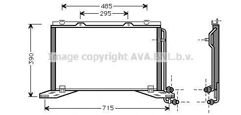 Радиатор кондиционера MS5222 AVA