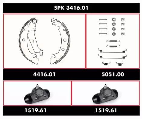 Комплект тормозных колодок SPK341601 REMSA