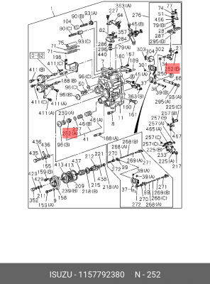 Комплект направляющей гильзы 1-15779-238-0 ISUZU