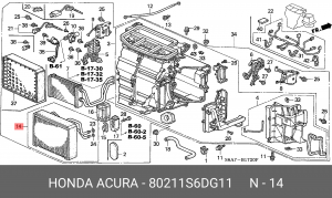 Выключатель, фара заднего хода 80211S6DG11 HONDA