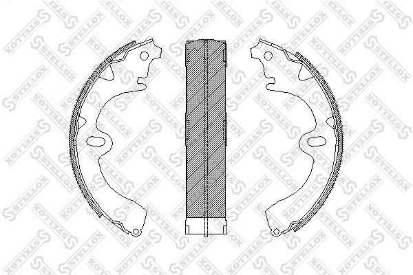 Колодки тормозные барабанные 108-100-SX STELLOX