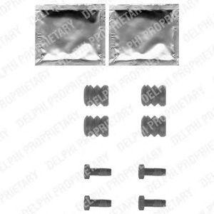 Комплектующие, колодки дискового тормоза LX0355 DELPHI