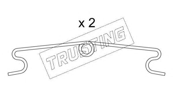 Комплектующие, колодки дискового тормоза KIT010 TRUSTING