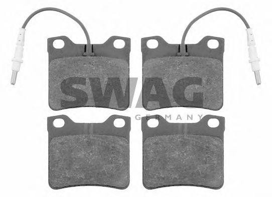 Комплект тормозных колодок, диско 62 91 6137 SWAG