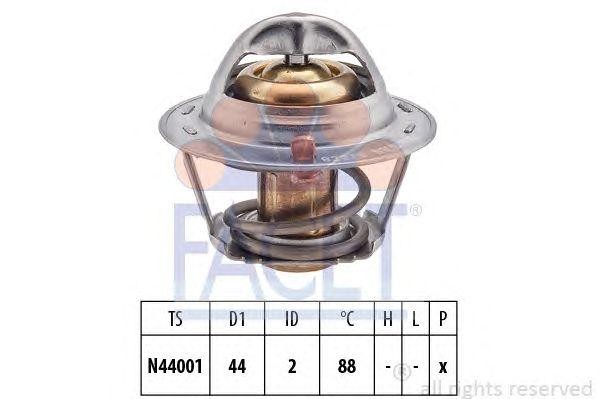 Термостат, охлаждающая жидкость 7.8227S FACET