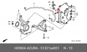 Тяга / стойка, стабилизатор 51321-SEL-T01 HONDA