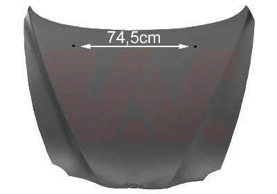 Капот двигателя 0147660 VAN WEZEL