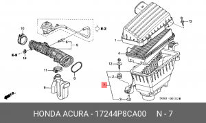 Воздушный фильтр 17244P8CA00 HONDA