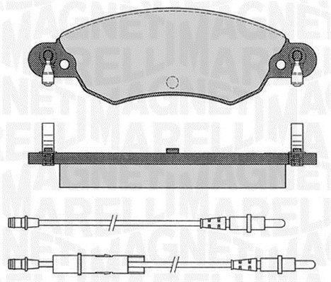 Комплект тормозных колодок, диско 430216170248 MAGNETI MARELLI