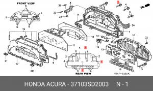 Лампа 37103SD2003 HONDA