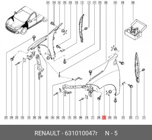 Деталь 631010047R RENAULT