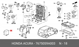 Деталь 76750S9A003 HONDA