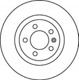 Тормозной диск 562081B BENDIX JURID