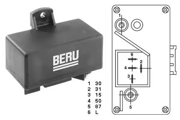 Блок управления, время накаливания GR059 BERU