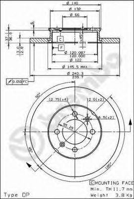 Тормозной диск 08.4748.10 BREMBO