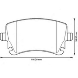 Комплект тормозных колодок, диско 573219B BENDIX JURID