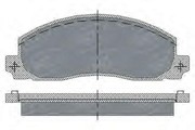 Комплект тормозных колодок, диско SP208 SCT