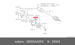 Шпилька ступицы колеса 28055AA003 SUBARU