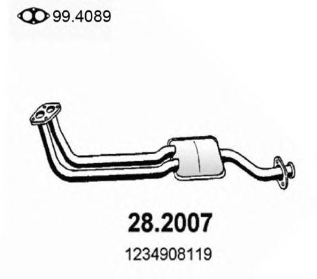 Предглушитель выхлопных газов 282007 ASSO