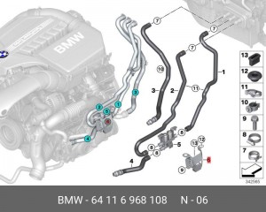 Деталь 64 11 6 968 108 BMW