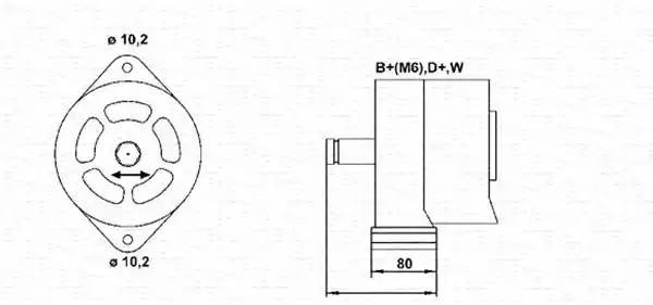 Генератор 943357708010 MAGNETI MARELLI