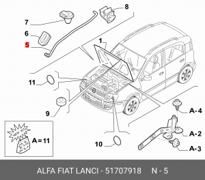 Деталь 51707918 ALFA FIAT LANCIA