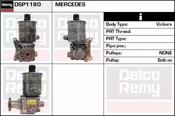 Гидравлический насос, рулевое управление DSP1180 DELCO REMY