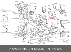 Клиновой ремень 97652-43000 HYUNDAI KIA