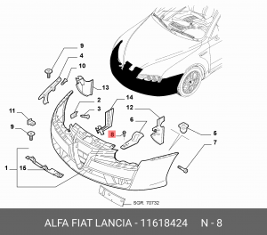 Деталь 11618424 ALFA FIAT LANCIA