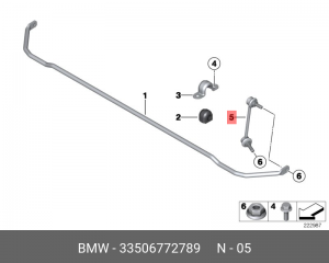 Стойка стабилизатора 33 50 6 772 789 BMW
