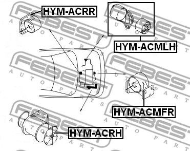 Подушка двигателя HYMACRH FEBEST