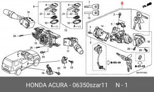 Деталь 06350SZAR11 HONDA