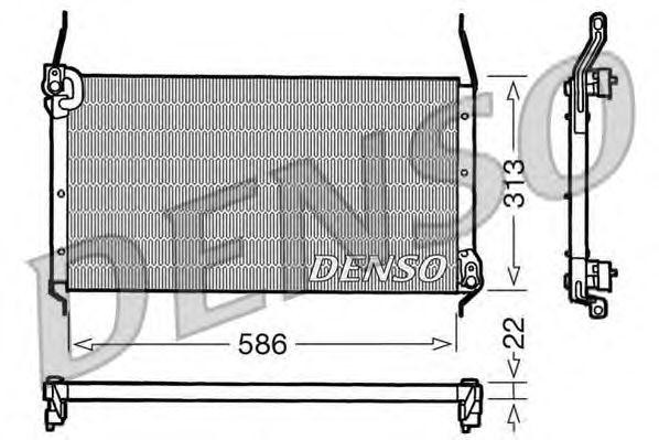Конденсатор, кондиционер DCN09017 DENSO