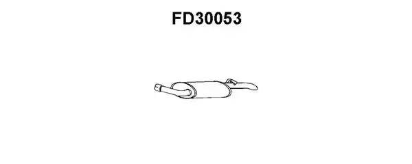 Глушитель выхлопных газов конечный FD30053 VENEPORTE