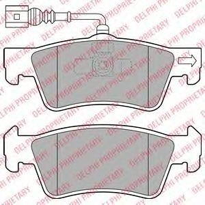 Колодки тормозные дисковые LP2086 DELPHI