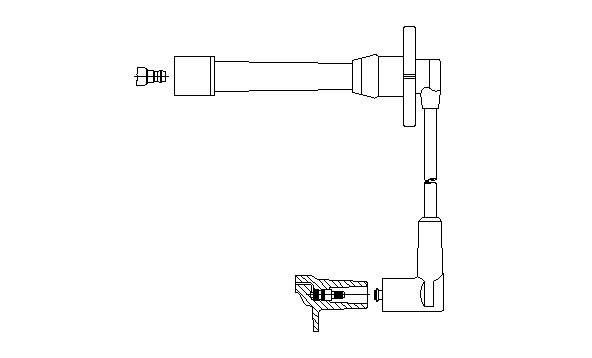 Провод зажигания 6A4139 BREMI