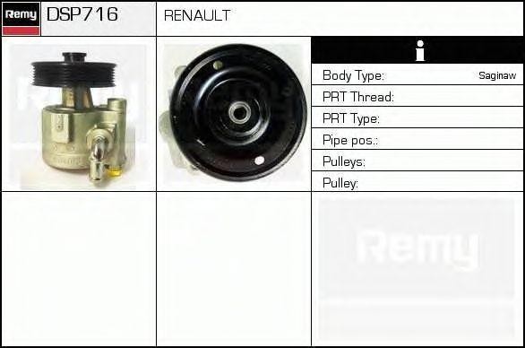 Гидравлический насос, рулевое управление DSP716 DELCO REMY