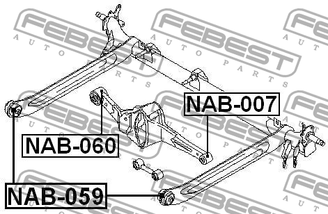 Сайлентблок NAB-060 FEBEST