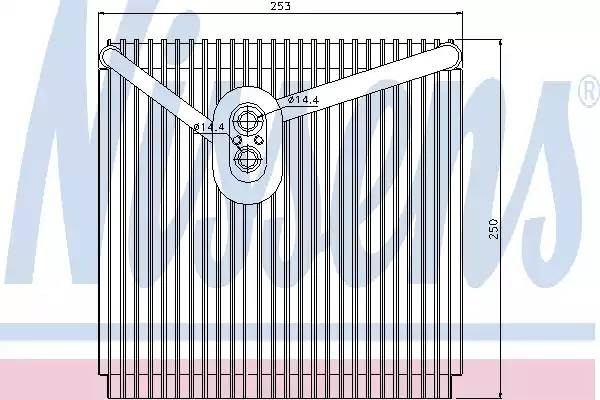Испаритель, кондиционер 92267 NISSENS