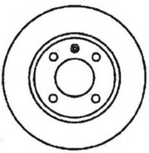 Тормозной диск 561361B BENDIX JURID