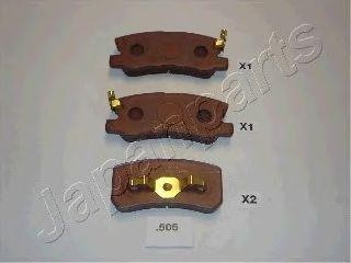 Комплект экономичных тормозных колодок PP-505P JAPAN PARTS GROUP